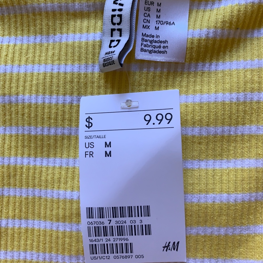 Yellow off the shoulder top